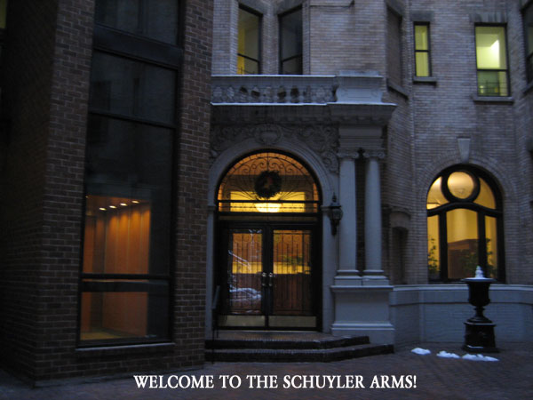 Welcome to the Schuyler Arms, 305 West 98th Street, New York City